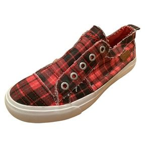 BLOWFISH MALIBU WOMEN’S PLAY RED GRAND CANYON SLIP ON SNEAKERS 7.5-8